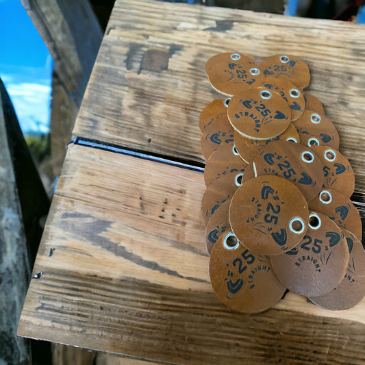 You Shot them Straights 25-200 Leather Chips for shooter