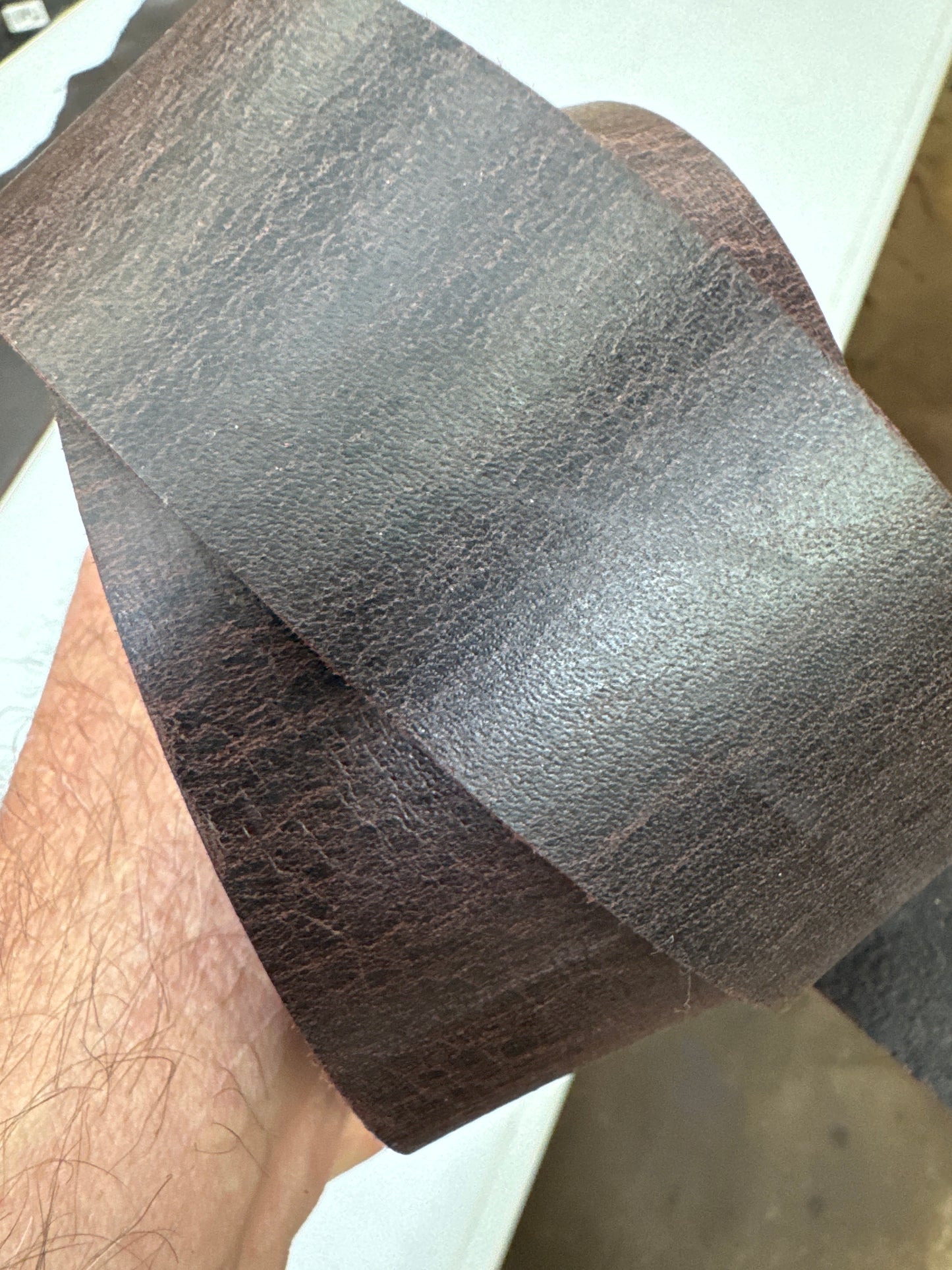 Maroon Latigo Thick Belt